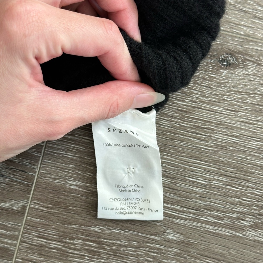Sezane Jady Cardigan Black - Size XXS - Picture 6 of 6